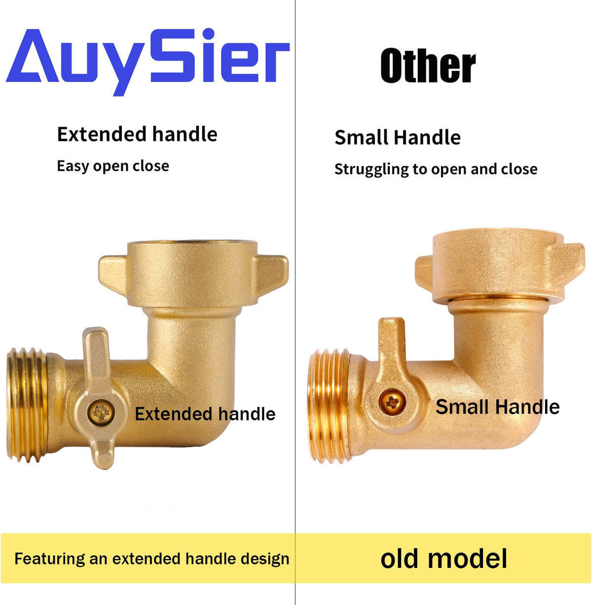 AuySier elbow designed to minimize leaks and dripping.