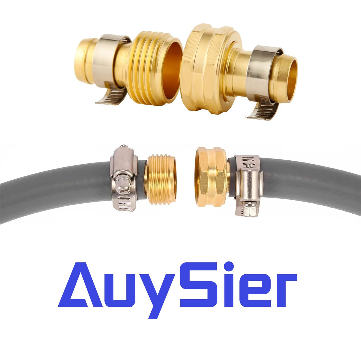 Durable brass fittings resist rust and weather in gardens