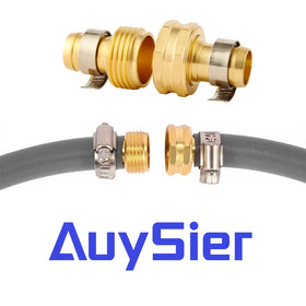 Durable brass fittings resist rust and weather in gardens