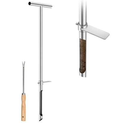 AUZEKER 36-inch soil sampler probe with T-handle for accurate soil cores.