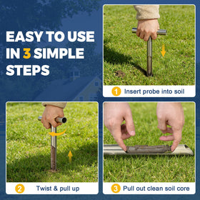 AUZEKER T-handle grip provides better leverage during sampling