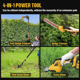 AVADA hedge trimmer with 12-inch blades cuts thick branches cleanly