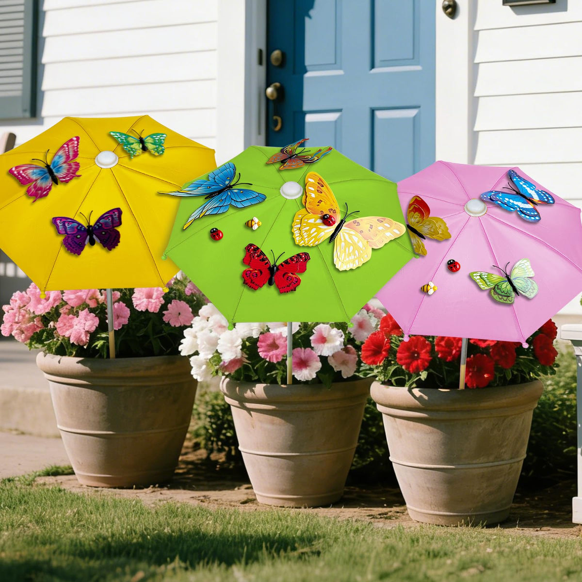 Avalessia rain protection umbrella shields pots during light showers