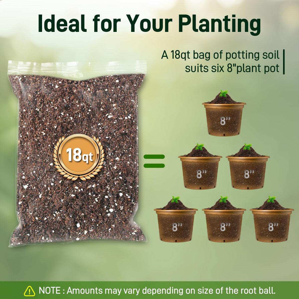 Avalution 18QT Potting Soil Mix root health closeup emphasizes balanced nutrition.