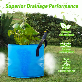 Avalution reinforced-handle 7-gallon bag, secure carrying for versatile gardening.