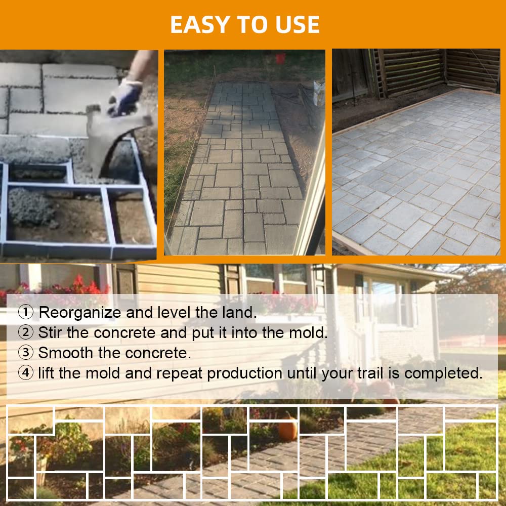 Avalution diy garden path mold 8 grid for versatile courtyard designs