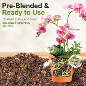 Avalution orchid bark chunks emphasizing aeration and drainage.