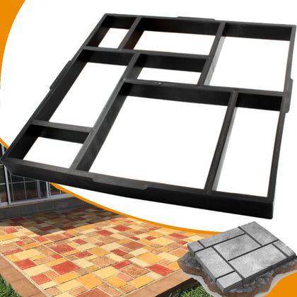 Avalution 20x20 path mold with 8 grid for precise garden walkway creation