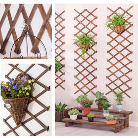 Avalution outdoor décor lattice panel creates a charming patio room divider.
