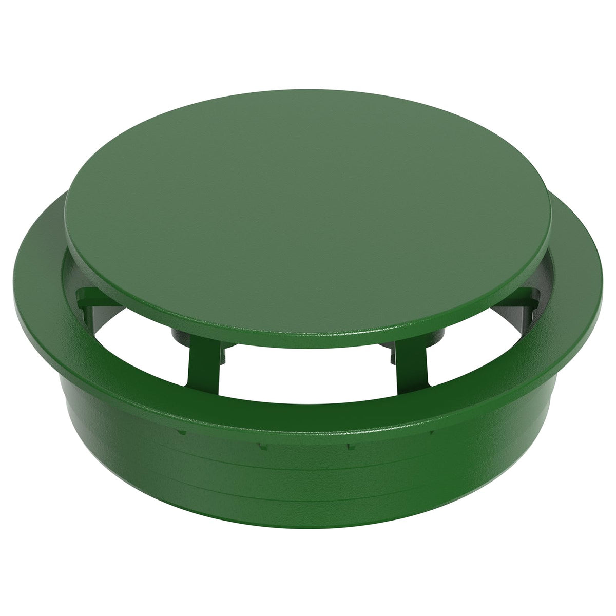 Avanhitch 6-inch pop-up drainage emitter installed in a lawn for efficient water release.