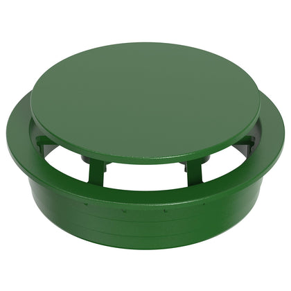 Avanhitch 6-inch pop-up drainage emitter installed in a lawn for efficient water release.