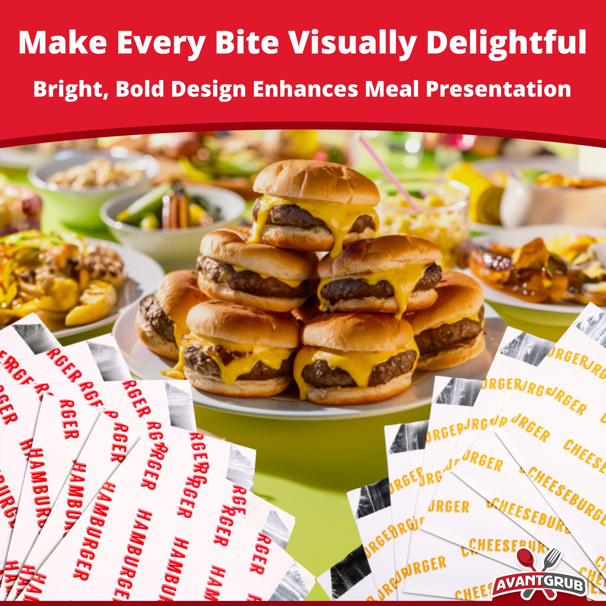 Avant Grub foil paper bags seal moisture, keeping buns soft