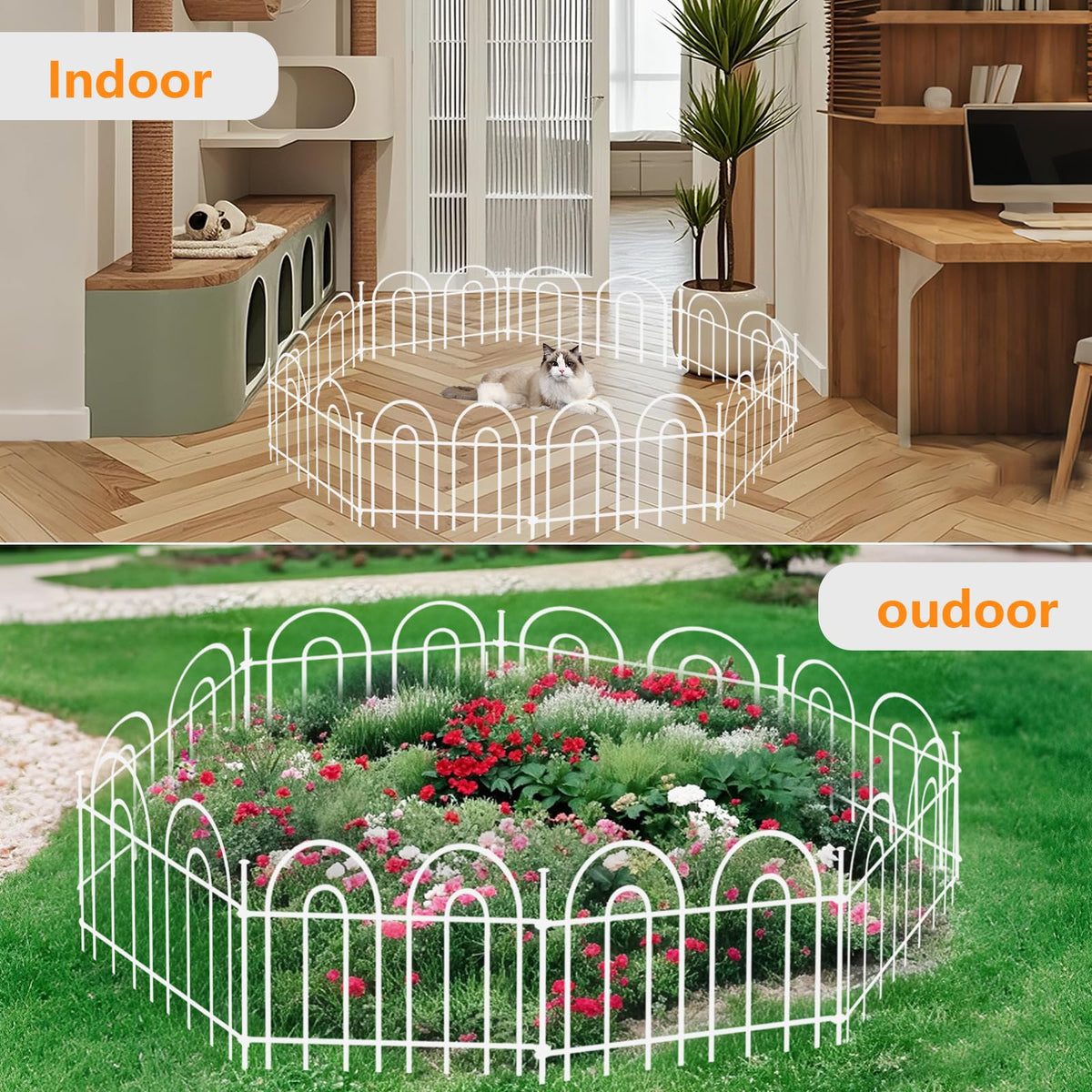 AVELOTUUG garden-edge-border-fence defines beds with decorative appeal.