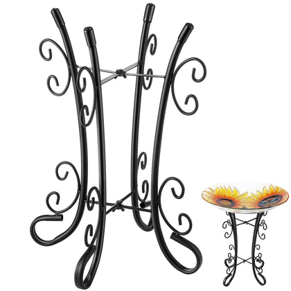 Avenuebool birdbath stand shows a sturdy base in a garden.