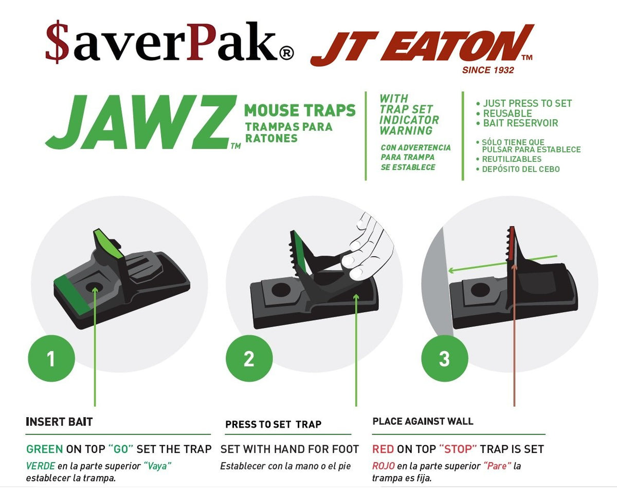 averpak press-to-set mechanism illustrates fast, intuitive trap setup.