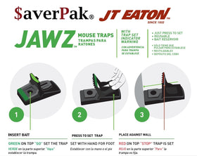averpak press-to-set mechanism illustrates fast, intuitive trap setup.