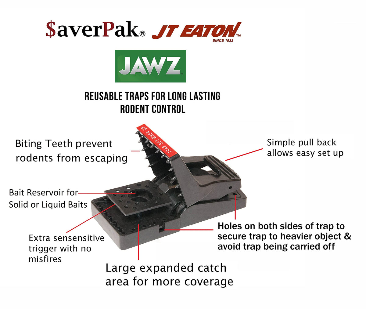 AverPak single Jawz trap in action showing easy set with a quick press.