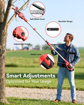 Avhrit automatic oiling system keeps the chain lubricated.