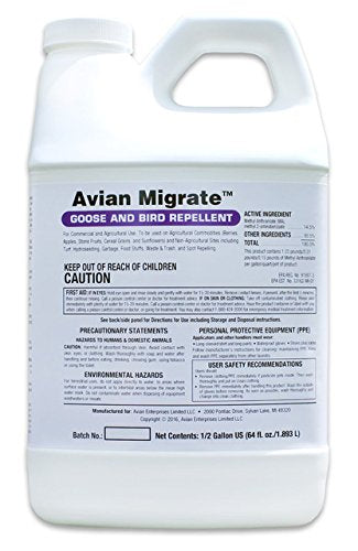AVIAN MIGRATE goose deterrent concentrate bottle for effective backyard protection