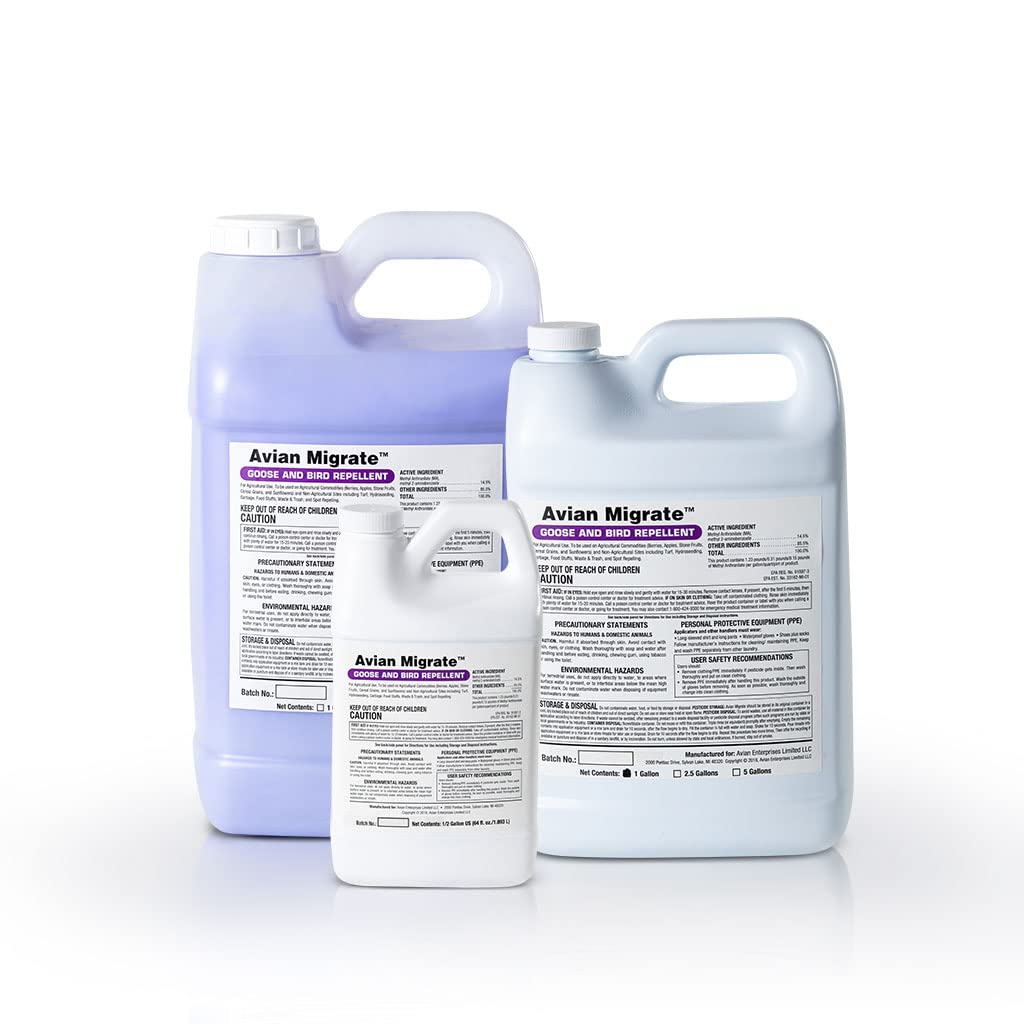 AVIAN MIGRATE spray application demonstrates quick, non-harmful deterrence for geese