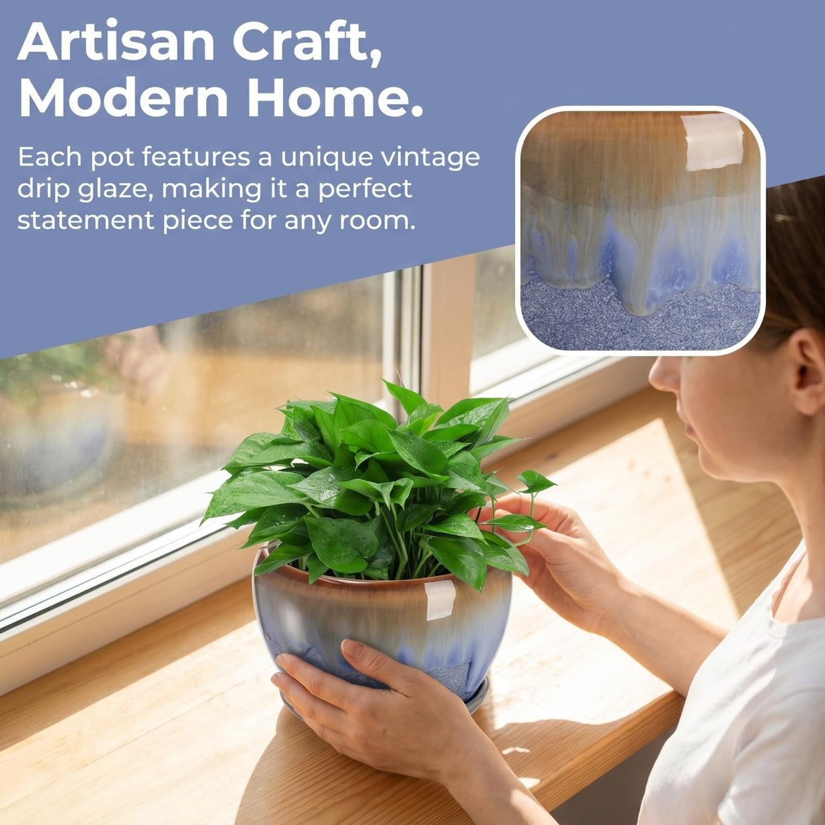 AVLA perfect starter pots for succulents, herbs, cacti and orchids.