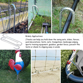 AVOIN 16-inch stakes kit includes four pieces for everyday outdoor setups.
