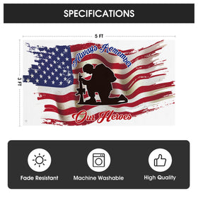 AVOIN colorlife flag with brass grommets for secure mounting