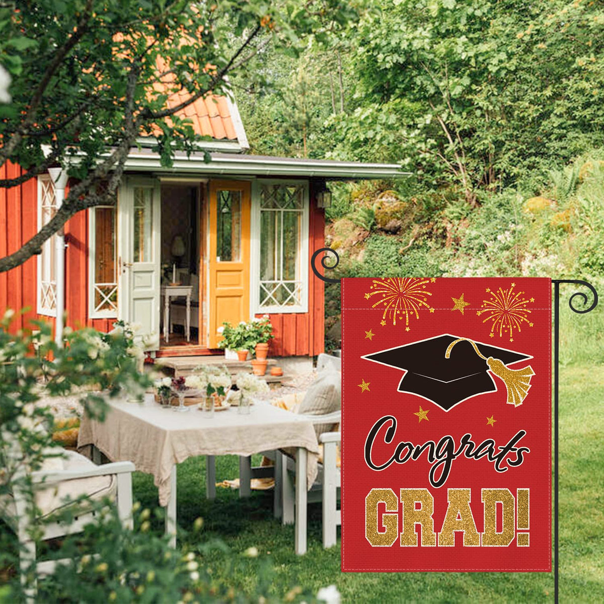 AVOIN colorlife Class of 2026 flag adds festive charm to yards and gardens