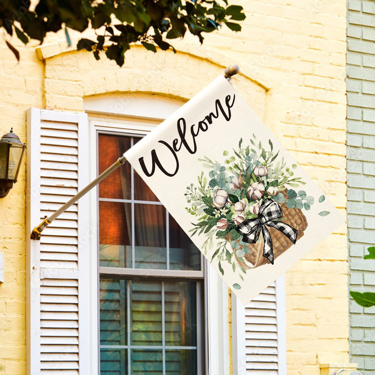 AVOIN colorlife flag double-sided design readable from both sides for porch display