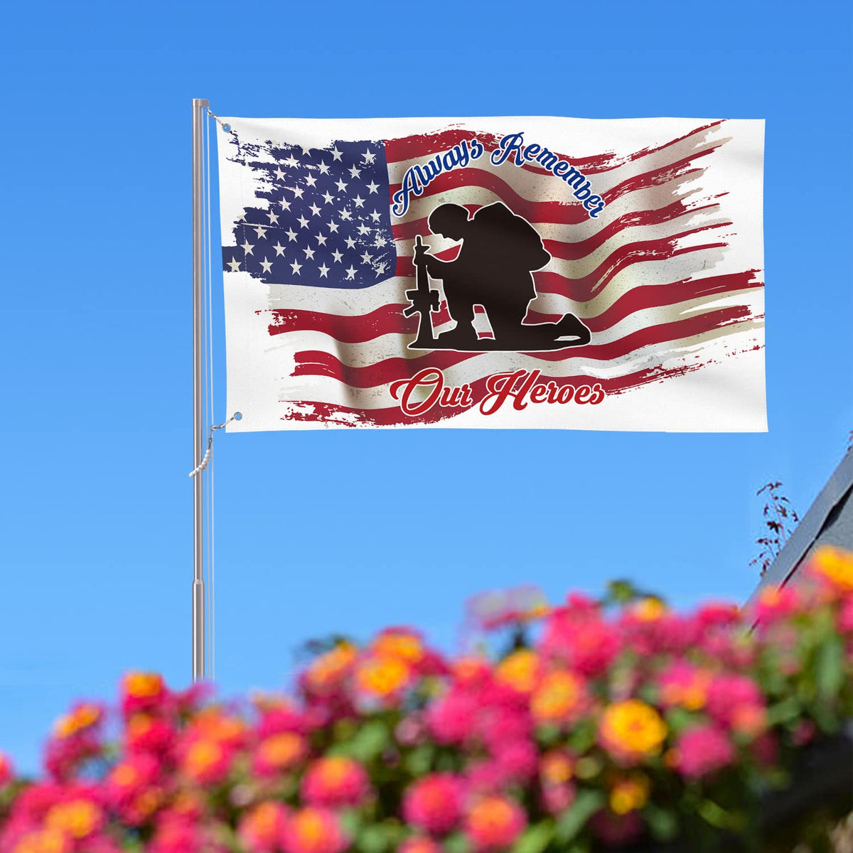 AVOIN colorlife double-sided flag readable from both sides