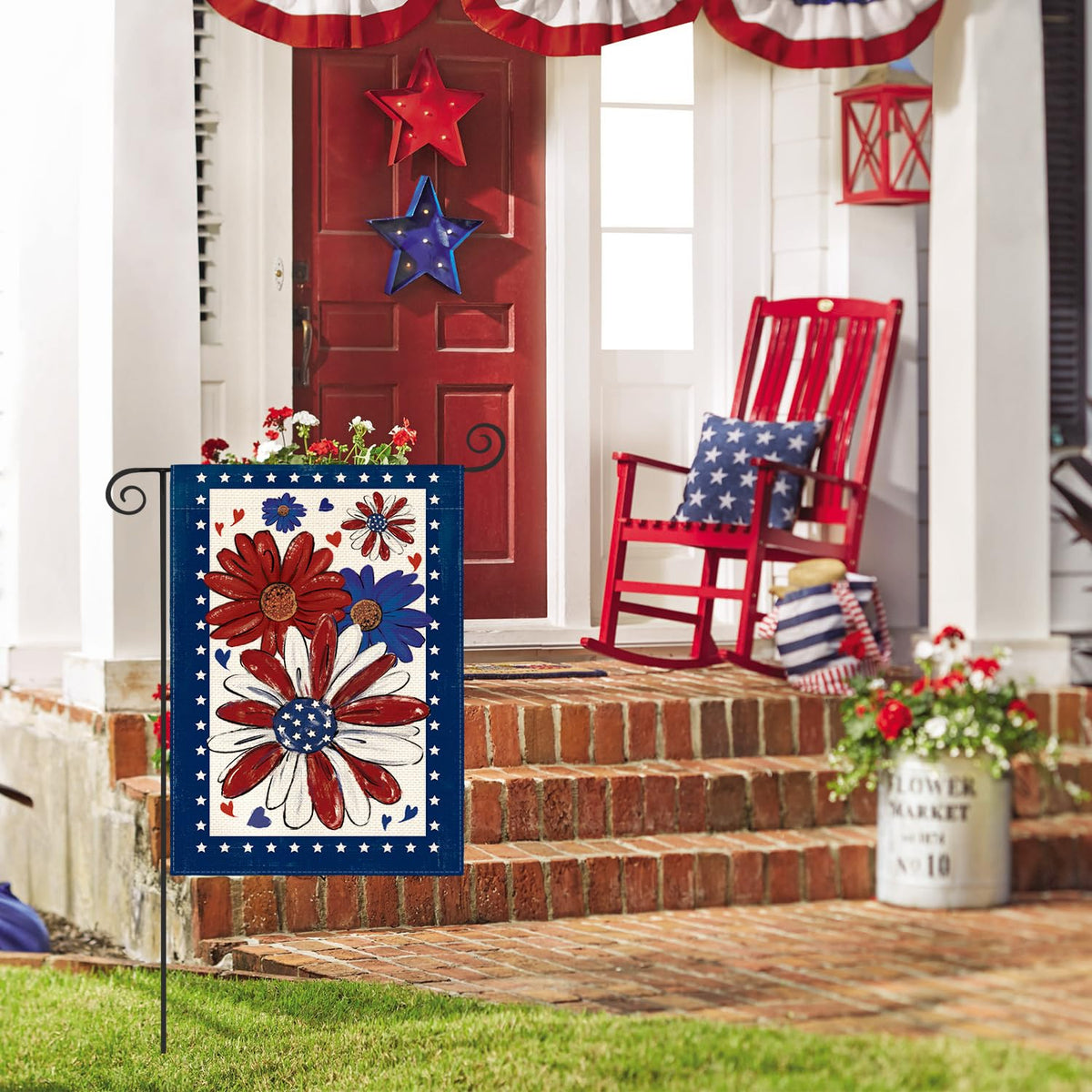 AVOIN colorlife double-sided flag shown from both sides for versatile display.