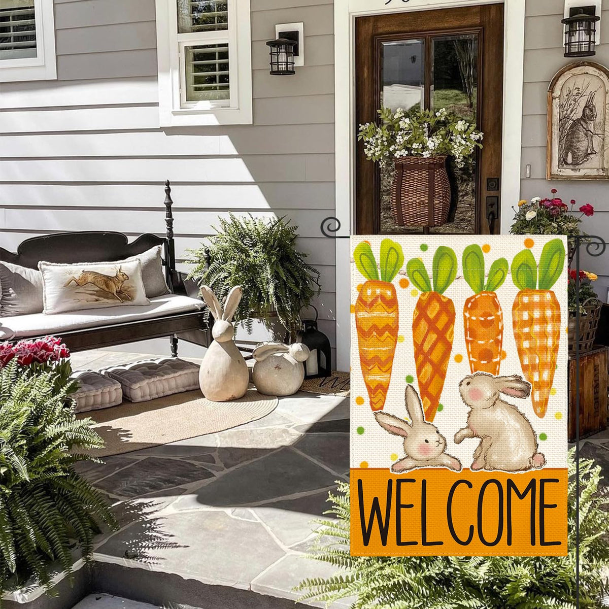 AVOIN colorlife double-sided flag offers visibility from both sides for outdoor charm.