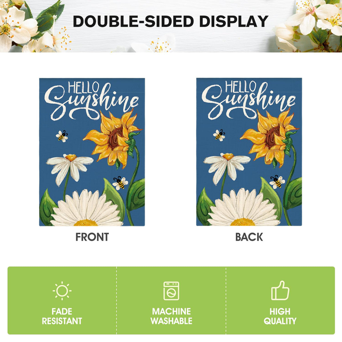 AVOIN colorlife Double-sided print enhances visibility from multiple angles.