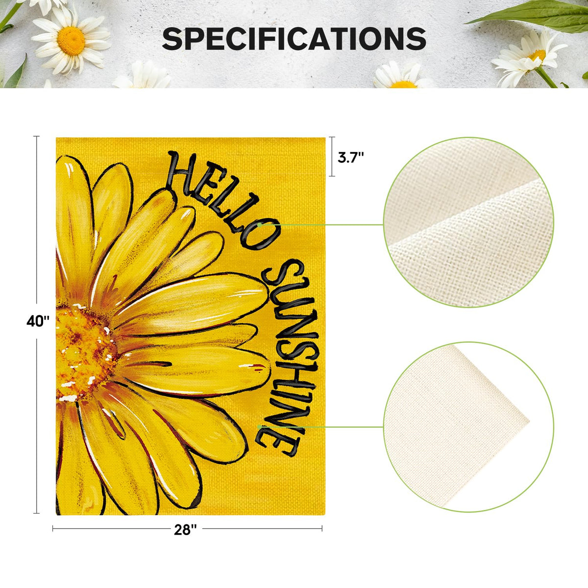 Double-stitched construction enhances strength for year-round outdoor use.