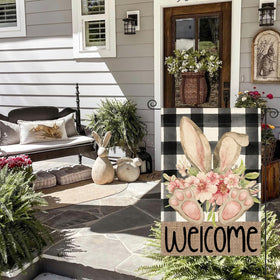 AVOIN colorlife flag features durable stitching for porch or veranda displays.