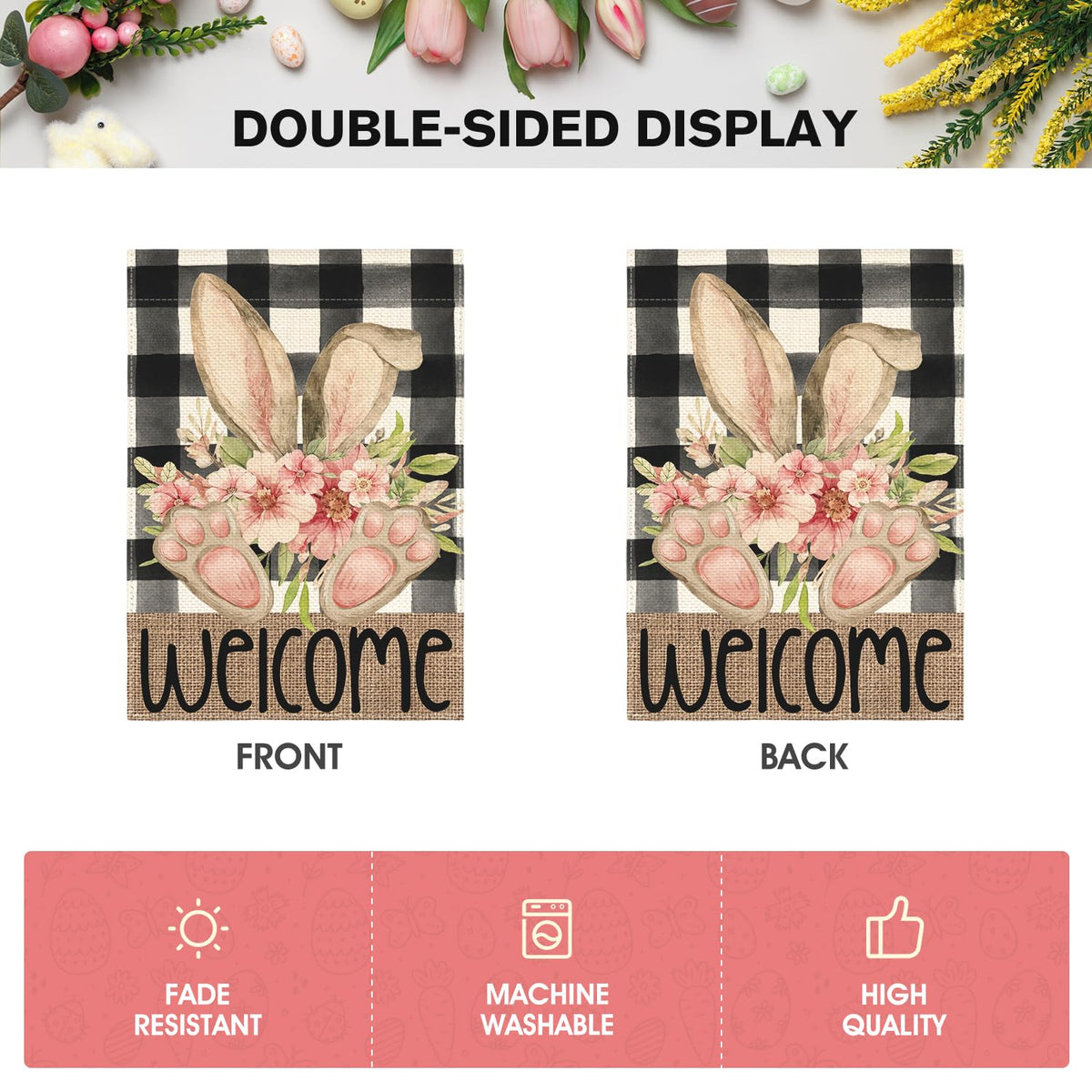 AVOIN colorlife machine washable flag for easy outdoor care.