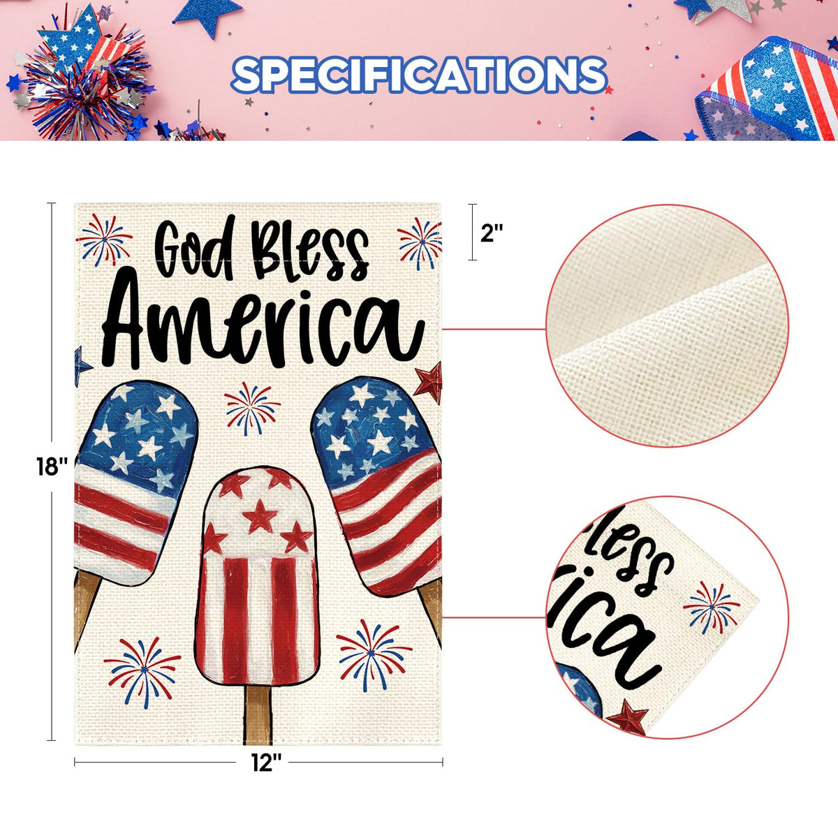 AVOIN colorlife Stars and Stripes flag—easy installation and machine washable for low maintenance.