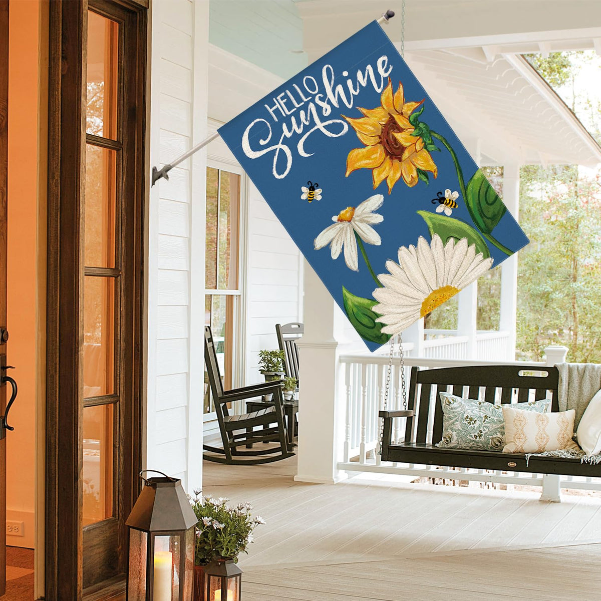 AVOIN colorlife Flagpole sleeve enables quick, secure installation.