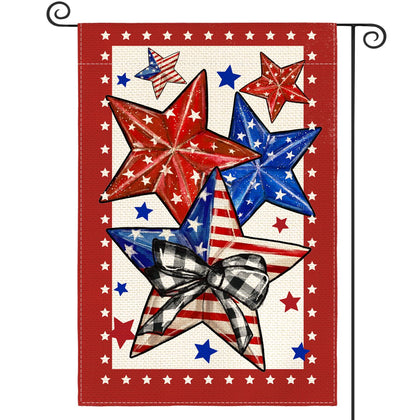 AVOIN colorlife Fourth of July flag, double-sided visibility for outdoor curb appeal