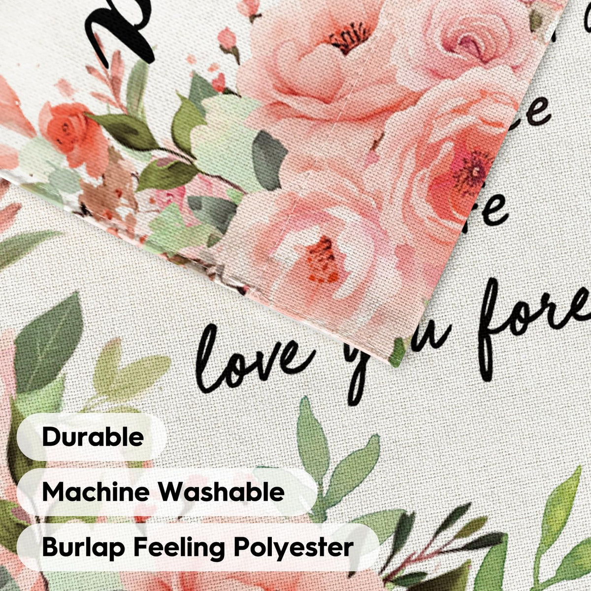 AVOIN colorlife grandma garden flag polyester texture closeup shows durable fabric.