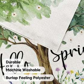 AVOIN colorlife Hello Spring flag vibrant florals detail for welcoming yards