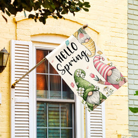 AVOIN colorlife Hello Spring flag garden decor with double-sided print for versatile display