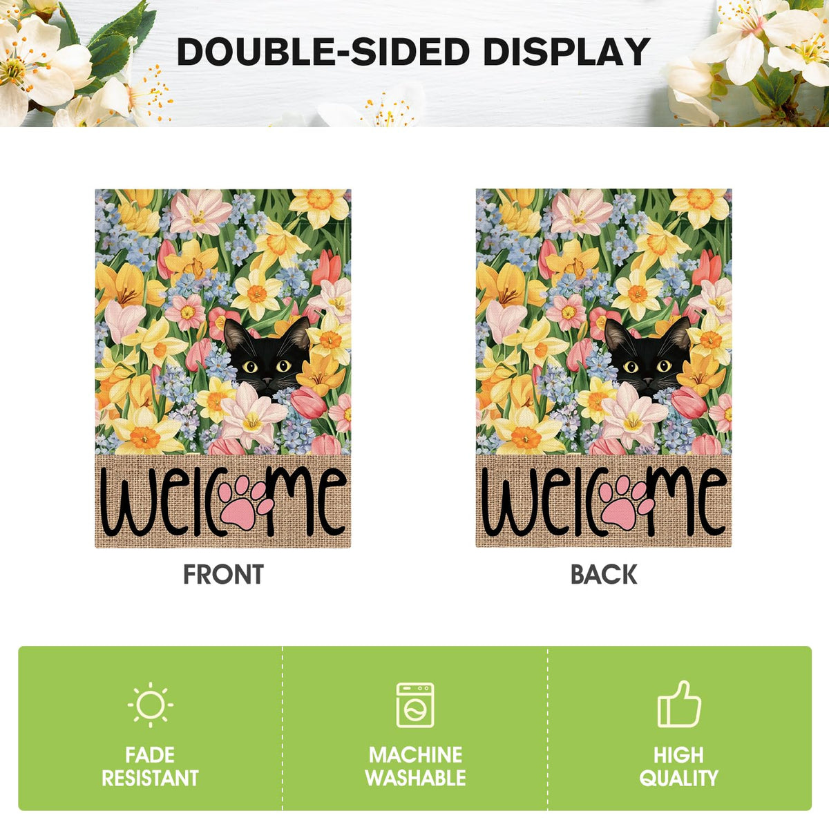 AVOIN colorlife Machine washable flag stays vibrant after washing