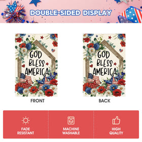 AVOIN colorlife god bless america flag 12x18 cheerful seasonal display