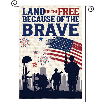 AVOIN colorlife Memorial Day flag, 12x18, patriotic garden decor for outdoor display.