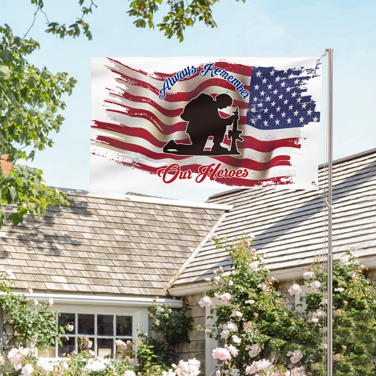 AVOIN colorlife outdoor yard banner for patriotic display