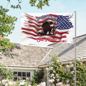 AVOIN colorlife outdoor yard banner for patriotic display