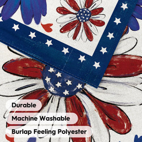 AVOIN colorlife patio flag adding festive charm to a yard or entryway.