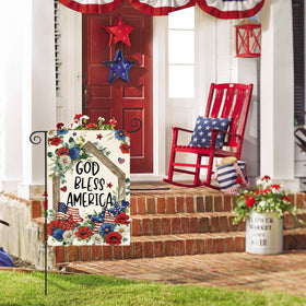 AVOIN colorlife double-sided flag 12x18 readable from both sides for festive display