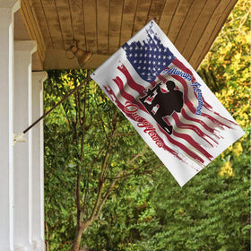 AVOIN colorlife patriotic flag on a flagpole for curb appeal